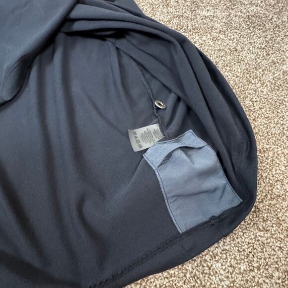 Title Nine Dress Size Large Black Long Sleeve Turtle Neck Jersey Knit Minimalist - Picture 7 of 12